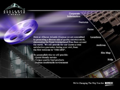 Alliance Atlantis Cinemas CD/Hybrid Main Page