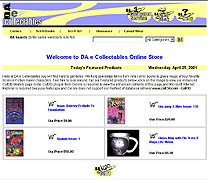 DA e Collectables Home Page::Click this image to view some of the sample pages