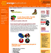 Orange Duplication's Shaped CD Page